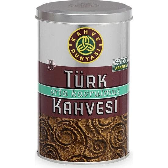 Kahve Dünyası Café turc torréfié moyen 250gr grise