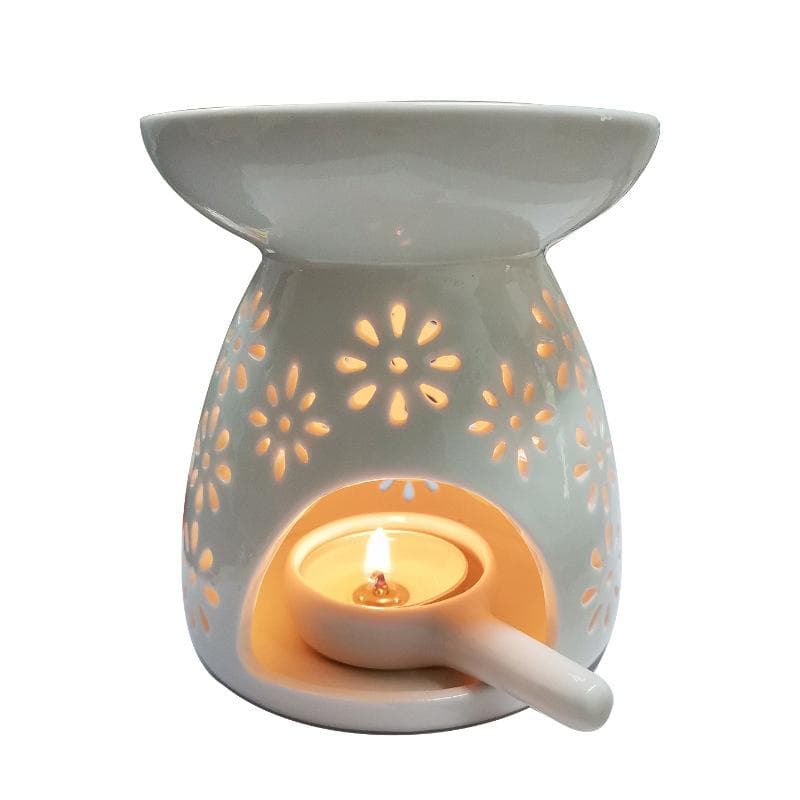 Bougeoir en céramique pour bougie, brûleur à cire, diffuseur d'huile, plateau de parfum, four d'aromathérapie, bougeoir, décoration de la maison