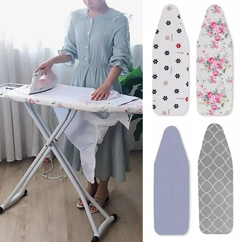1 ensemble de housse et de coussin de planche à repasser de luxe comprenant 2 tampons en coton (Planche à repasser non incluse)
