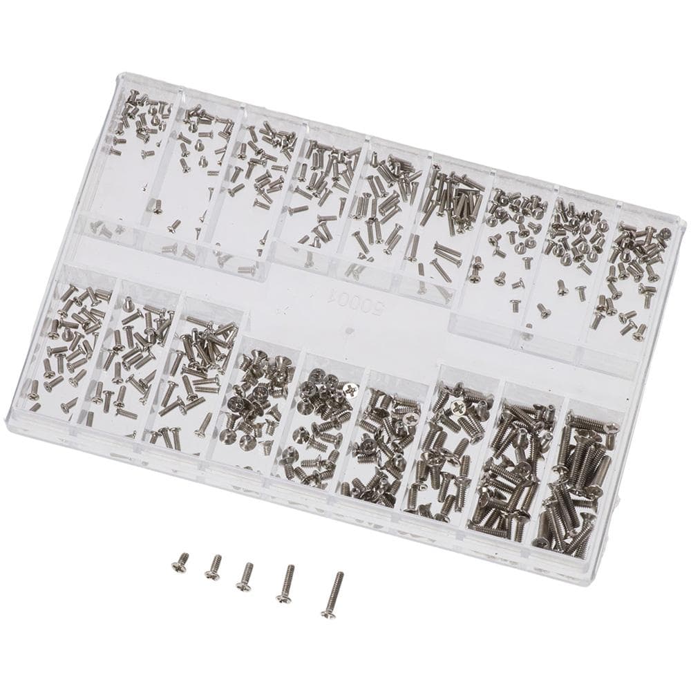 Petites Vis en Acier Inoxydable M1.2 / M1.4 / M2.0 Jeu de Micro-Vis Kit d'Assortiment de Mini-Vis Montres