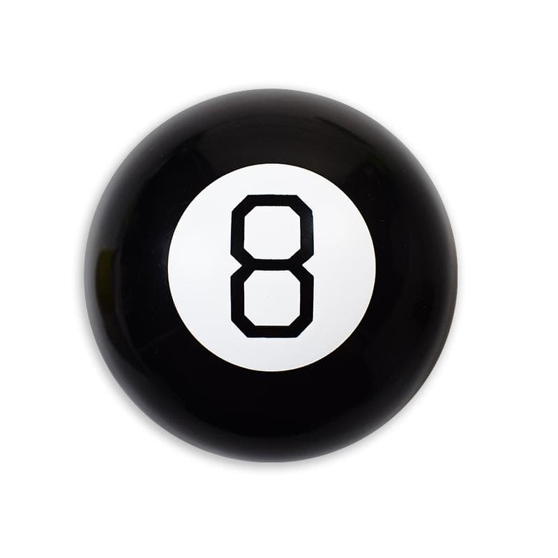 Boule noire à huit boules, édition rétro, jouets de fête de noël, boule de prophétie blanc/noir