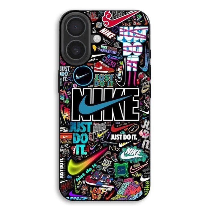 Coque de téléphone - MANIACASE - iPhone 17 - Silicone TPU - Souple - Coloré, Just Do It noir