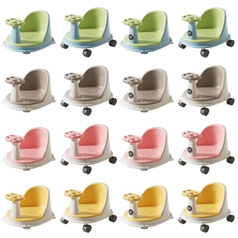 Siège de bain sécurisé pour bébés de 6 mois et plus Design antidérapant Chaise de douche légère pour la maison Quotidien jaune