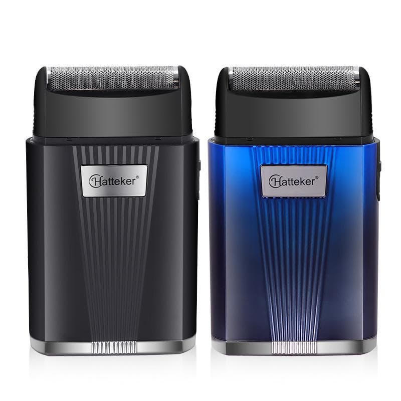 HATTEKER Rasoir Électrique pour Hommes Rasoir Rechargeable & Tondeuse de Précision pour Tête Chauve Tondeuse à Barbe Sans Fil noir