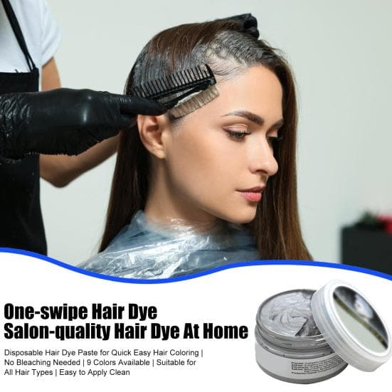 Crème colorante pour cheveux jetable 100 g, lavable, sans danger, pour hommes et femmes, coiffure instantanée et temporaire gris