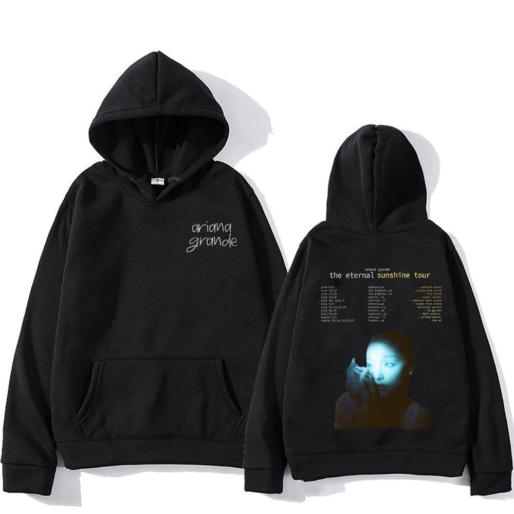 Sweat-shirts à capuche Ariana Grande Eternal Sunshine Tour Homme Femme Rétro Esthétique Mode Sweat-shirt Décontracté Pull Ample Tendance