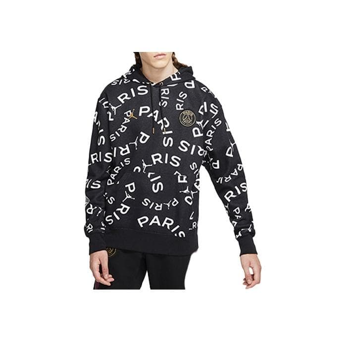 Jordan Paris Saint-Germain Sweat à capuche en polaire Homme Hauts Noir CV9955-010 cm
