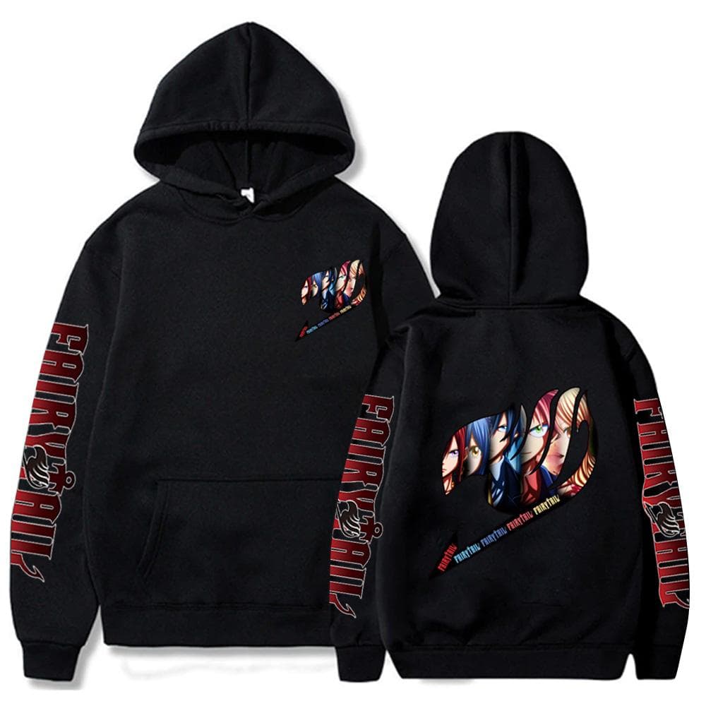 Vêtements Anime Fairy Tail Happy Imprimé Graphique à Capuche Homme Femme Sweat-shirts de Haute Qualité Grande Taille Streetwear Harajuku cm