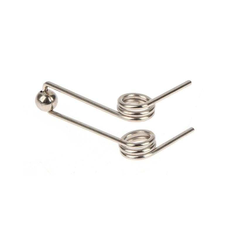 Lot de 2 ressorts de torsion de rechange pour fer à friser, diamètre de fil : 1,2 mm, double retour, accessoires pour fer à friser