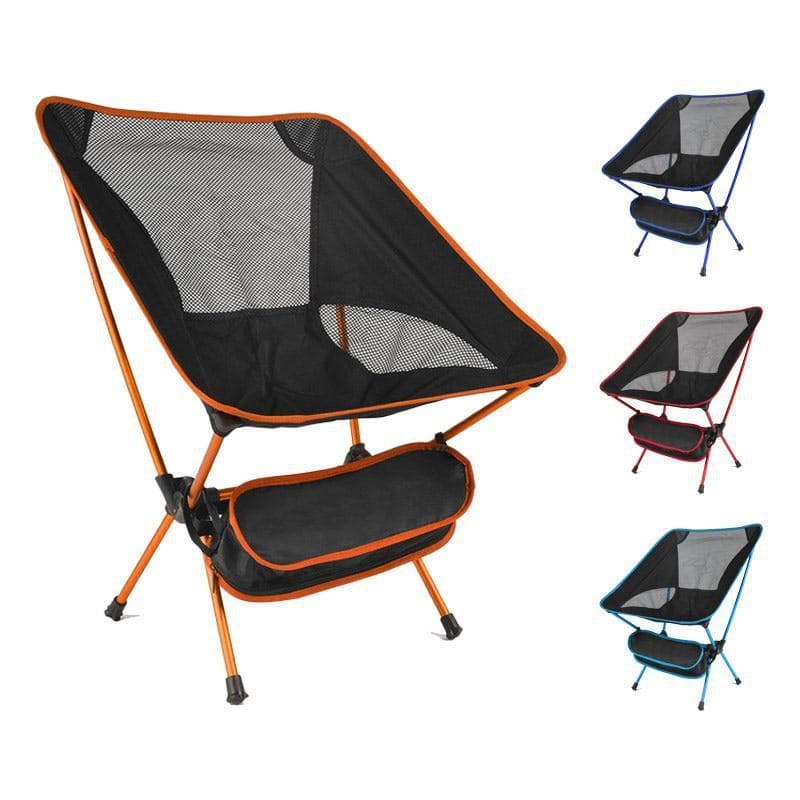 Chaise pliante ultralégère de voyage, chaise de Camping en plein air à charge élevée, Portable, plage, randonnée, pique-nique, siège d'outils