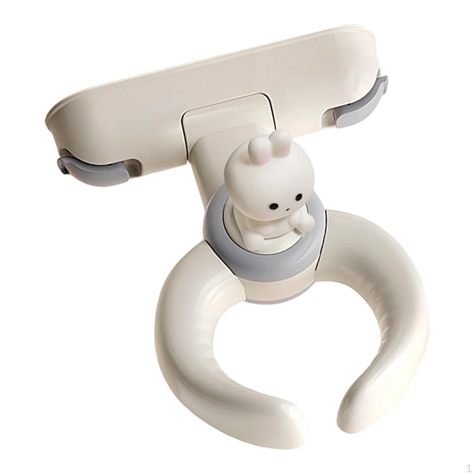 Support de Bain Hug Portable Ergonomique Jouet Sonore Poignées Lisses Ventouses Puissantes pour Baignoire marron