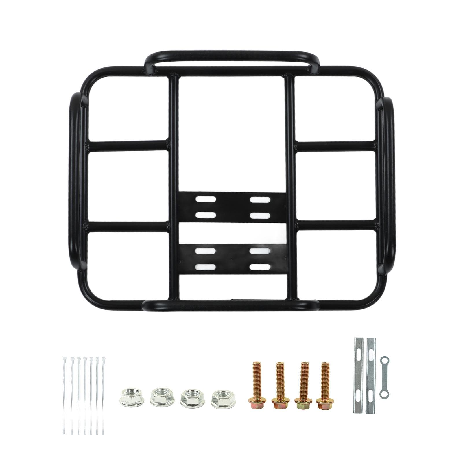 Porte-bagages de livraison de nourriture Grille arrière Charge 80 kg Tube en acier sans soudure Universel pour moto vélo électrique