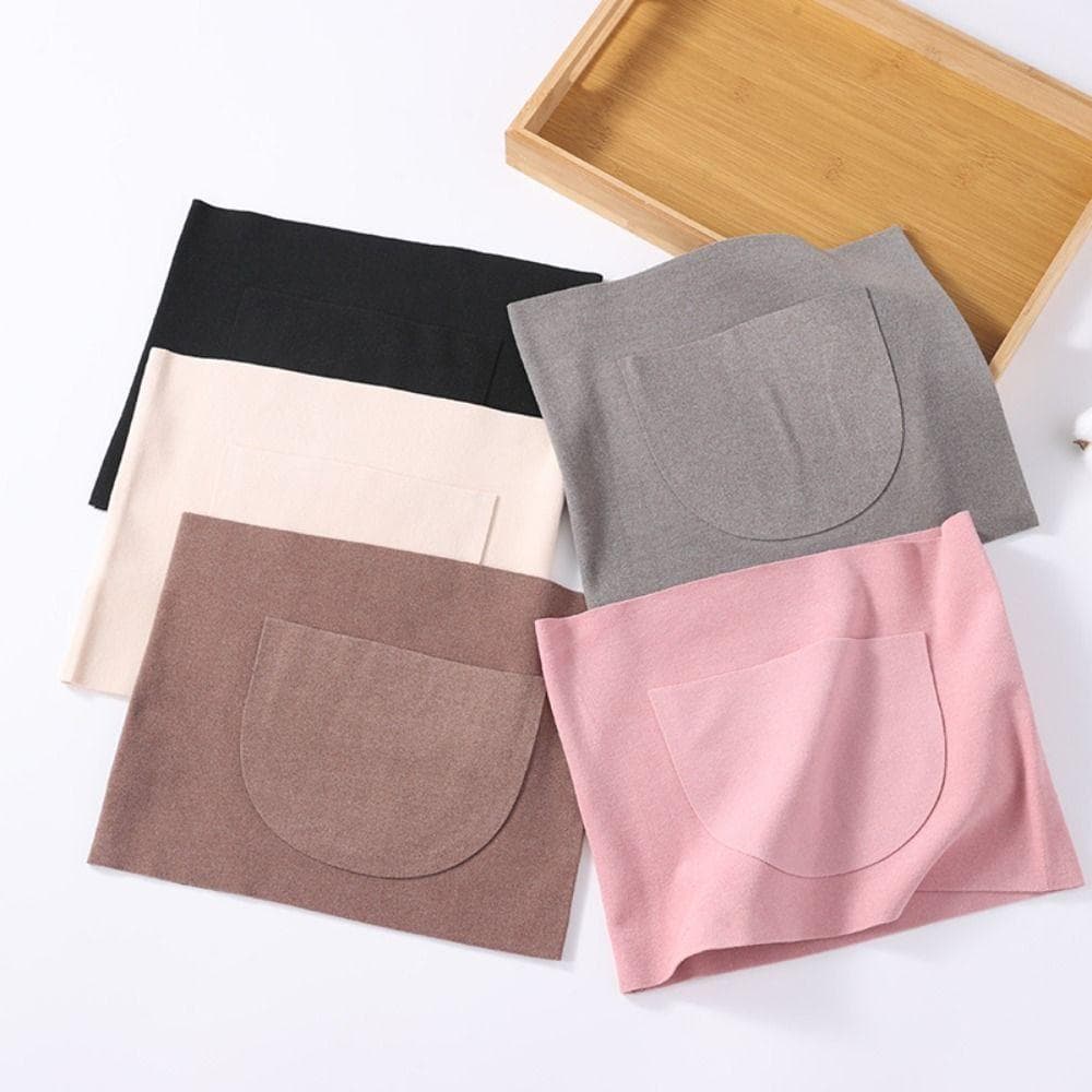 Ceinture de Soutien Lombaire Thermique Chaude Sans Trace Haute Élasticité Polaire Chauffe-Taille avec Poche Fine Ceinture de Soutien Lombaire cm