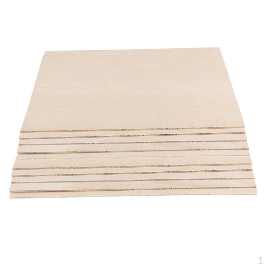 20x Feuilles de Bois de Balsa Mince Non Peintes pour Projets de Bateau/Table DIY