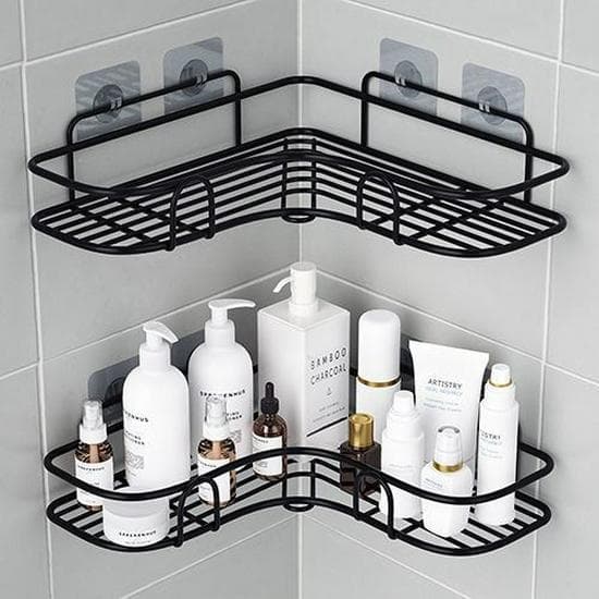 Étagère de Rangement Murale pour Salle de Bain - Solution Sans Perçage, Économisant de l'Espace pour Articles de Toilette et Cosmétiques