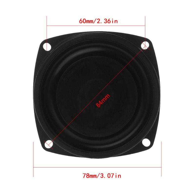 2 pièces Woofer radiateur basse haut-parleur passif 3  haut-parleur basse fréquence diaphragme plaque vibrante bricolage