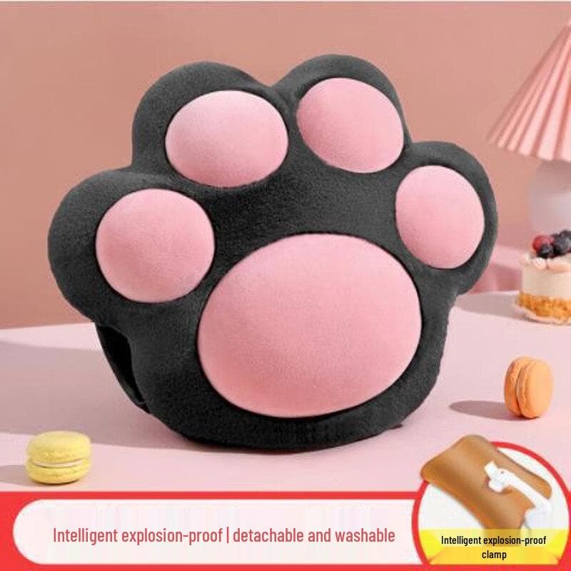 Bouillotte Rechargeable Mignonne Patte de Chat blanc