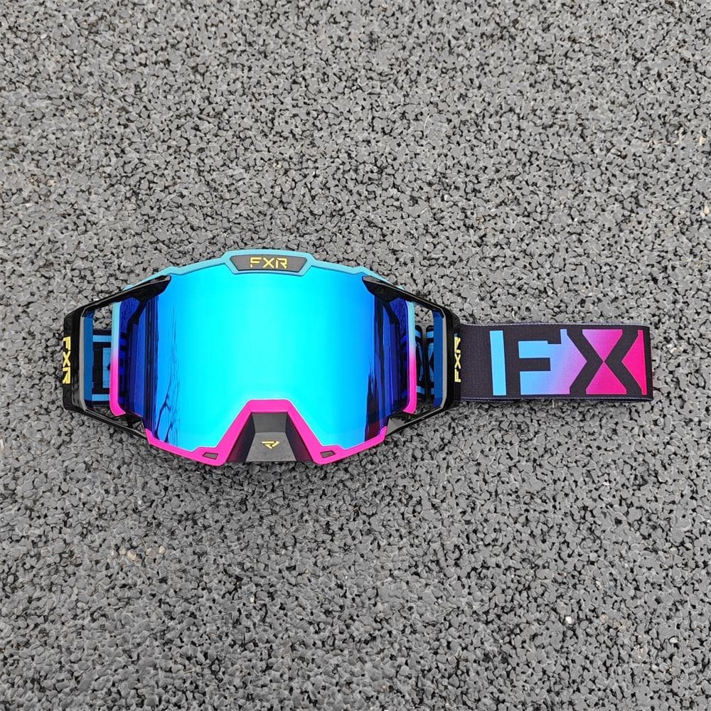 Lunettes de Motocross FXR Lentille HD Lunettes de Moto Anti-buée Lunettes de Conduite Homme Moto MX VTT Lunettes de Soleil Accessoires Moto