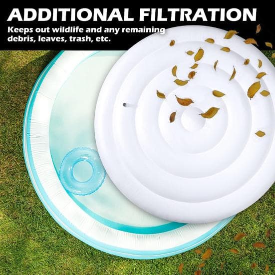 Couverture gonflable pour jacuzzi 145CM Pliable Économie d'énergie Ronde Couvercle de jacuzzi Extérieur