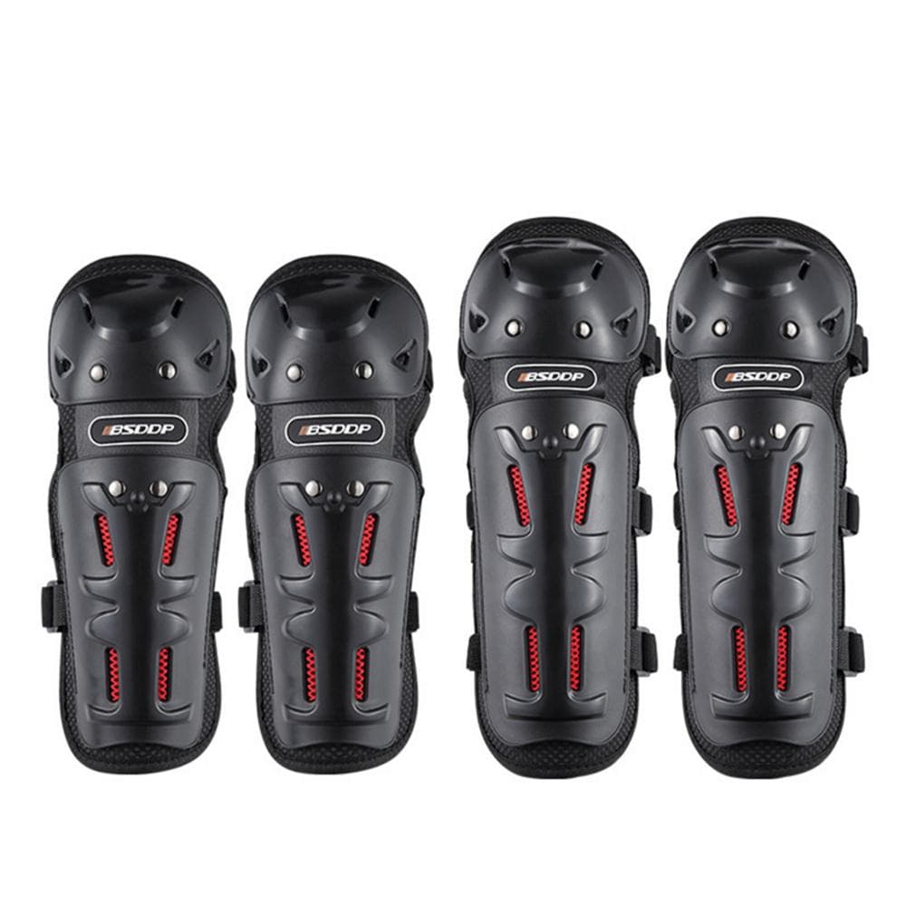 Moto VTT Coude Bras Jambe Genou Tibia Armure Garde Bouclier Couverture Protecteur 4 Pièces