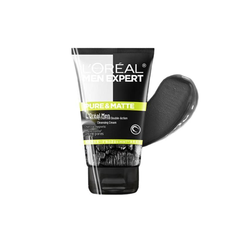Nettoyant Visage Charbon Contrôle du Sébum pour Homme L'Oréal