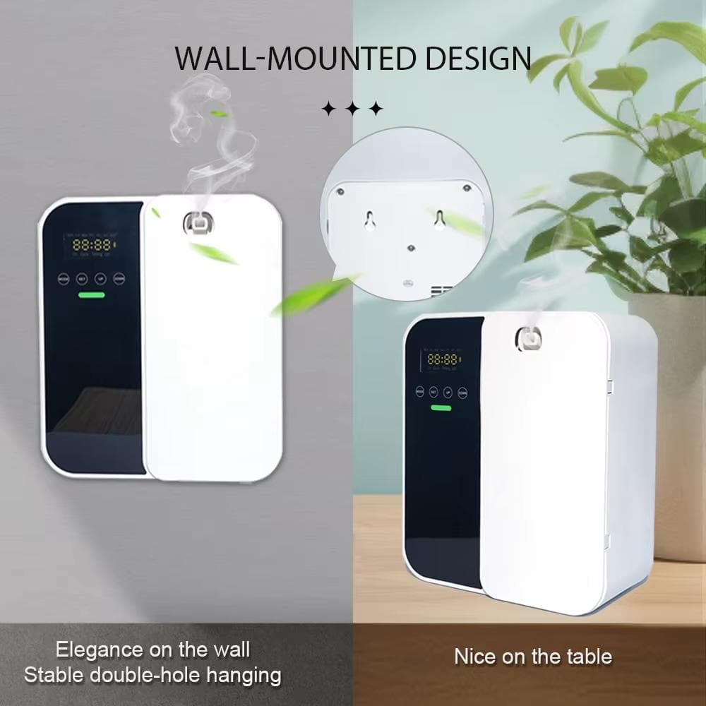 Diffuseur d'Arôme Électrique 1000m³ pour Huiles Essentielles et Parfums Rafraîchisseur d'Air Capacité 500ML Diffuseur sans Eau
