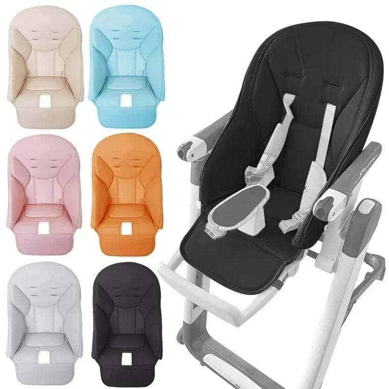 Coussin en cuir pour poussette de bébé, housse en cuir pour chaise de salle à manger, coussin en éponge Composite PU, housse de siège pour