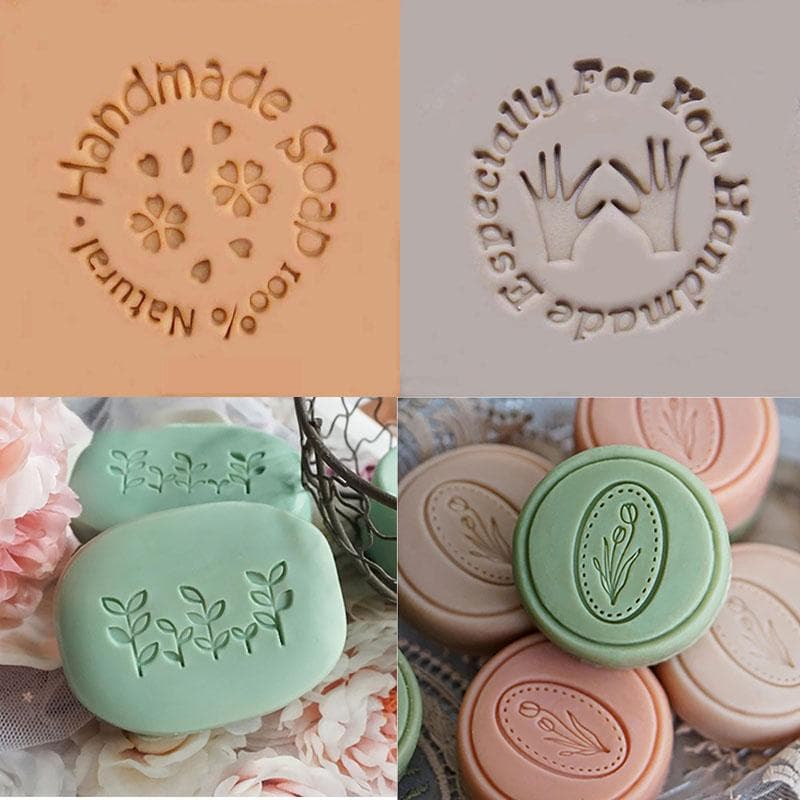Tampon Scellage Savon Personnalisé sur Mesure, Sceau d'Étanchéité pour Bricolage, Matériel de Fabrication de Savon Artisanal, Kits d'Outils,