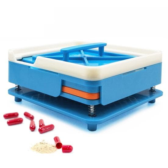 1 ensemble de remplisseur de capsules de taille précise, haute efficacité, facile à nettoyer, machine de remplissage de capsules manuelle à 100