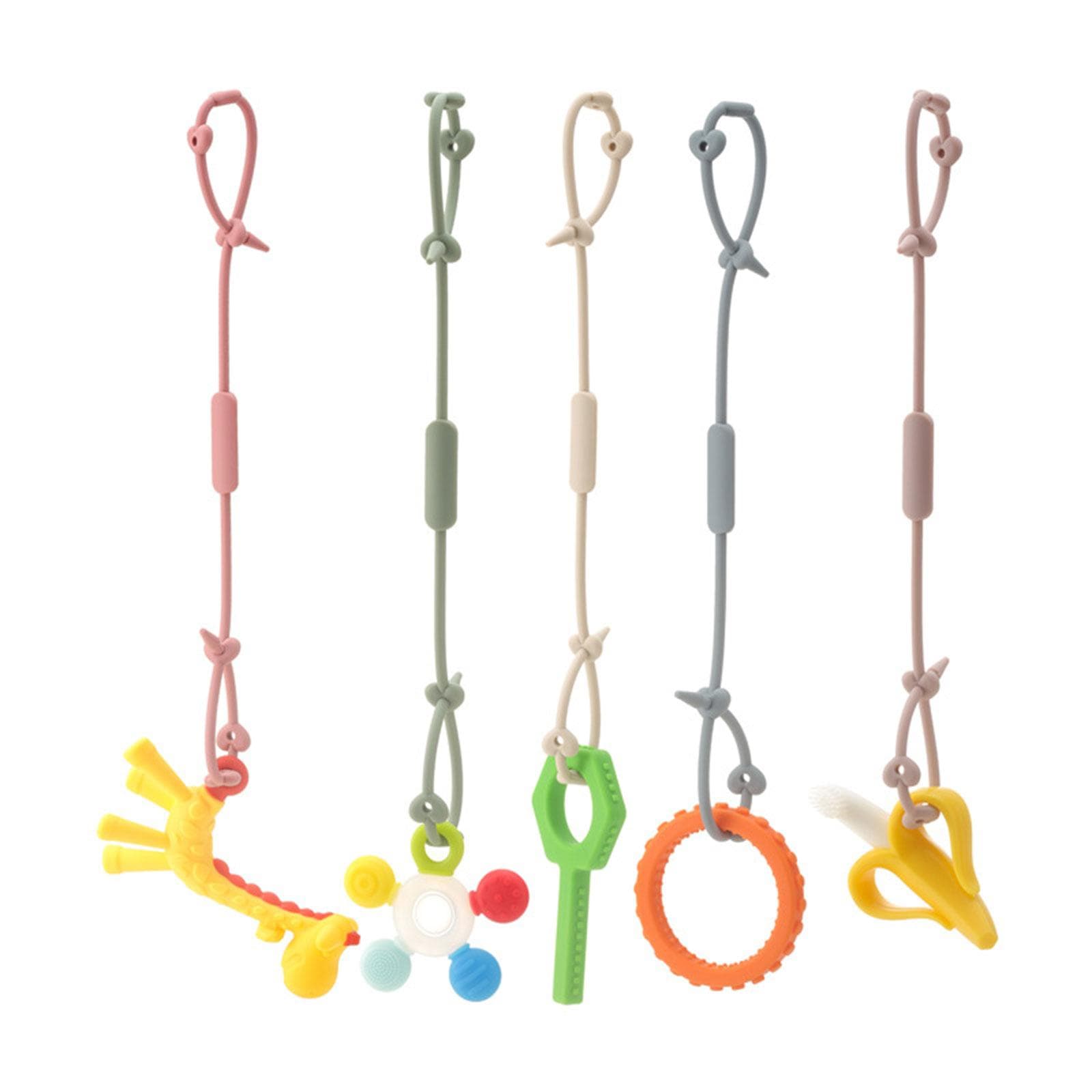 Porte-tétine en silicone pour bébé, chaîne de sucette sans BPA, attrape-gobelet en silicone, jouet pour bébé, laisse pour poussettes et chaises