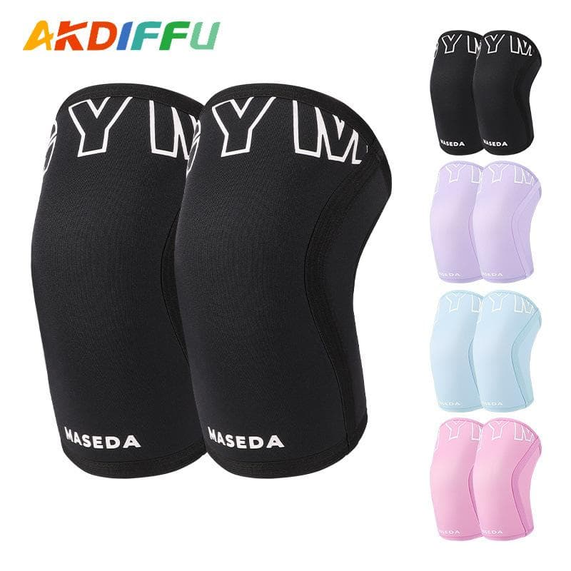 1 Paire Dernières Genouillères 7 mm pour Haltérophilie Powerlifting Support de Compression pour Genoux Haute Performance Pour Squats Hommes et
