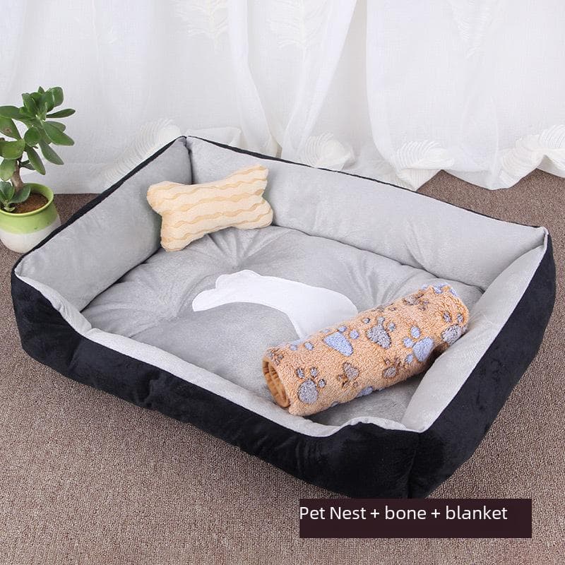 Panier Chaud pour Chien: Coin douillet pour petites, moyennes et grandes races - Nid et tapis pour animaux de compagnie
