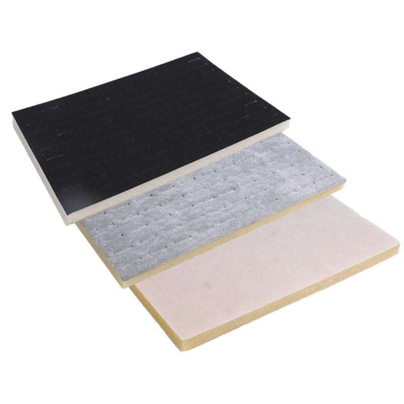 Boîte à Bijoux Mode 5 Pièces Rembourrage en Mousse Insert Éponge Protecteur Accessoire de Maison pour Bagues et Colliers Boucles d'Oreilles beige