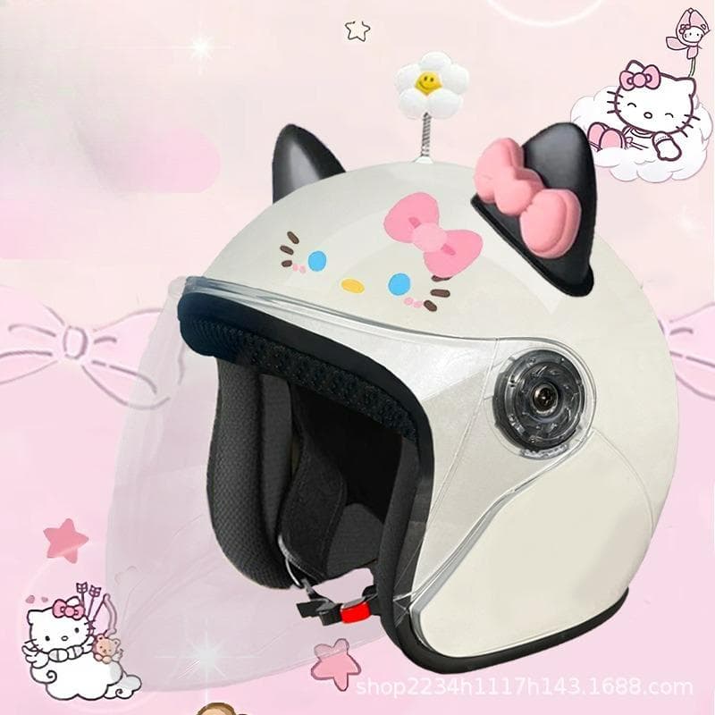 Casque Adulte Casque Intégral pour Hommes et Femmes, Protection Auditive Hivernale pour Garder au Chaud, Mignon Chat KT