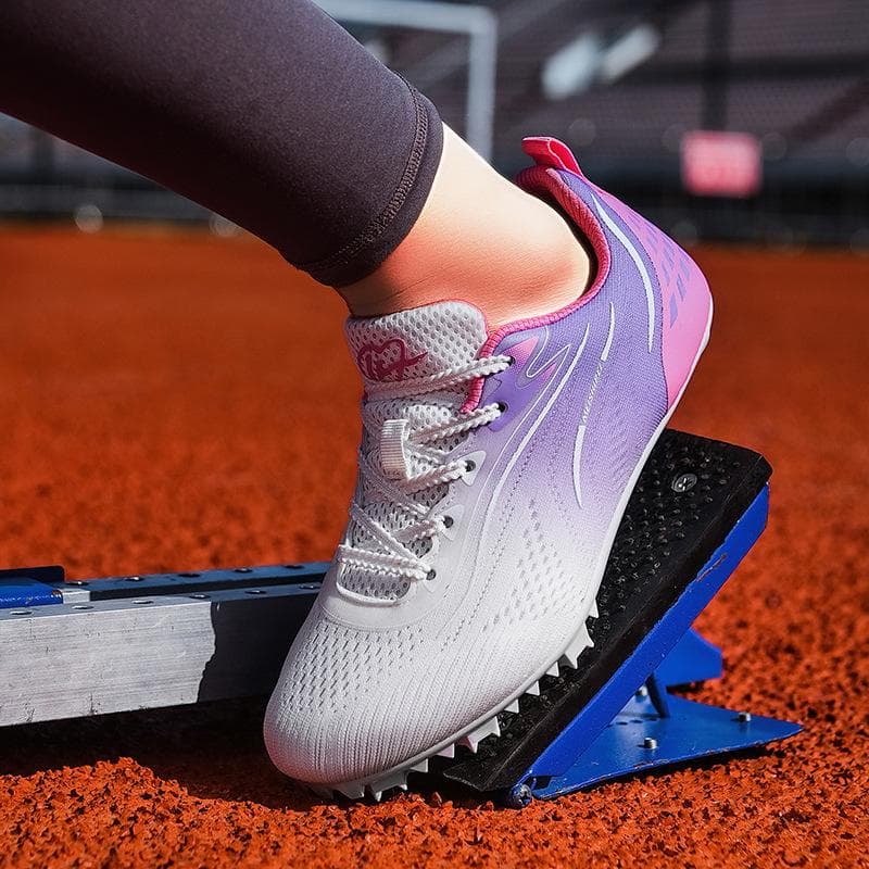 Chaussures d'athlétisme 2025 nouvelles compétition jeunes garçons et filles athlétisme huit pointes pointes de course chaussures de sport cm