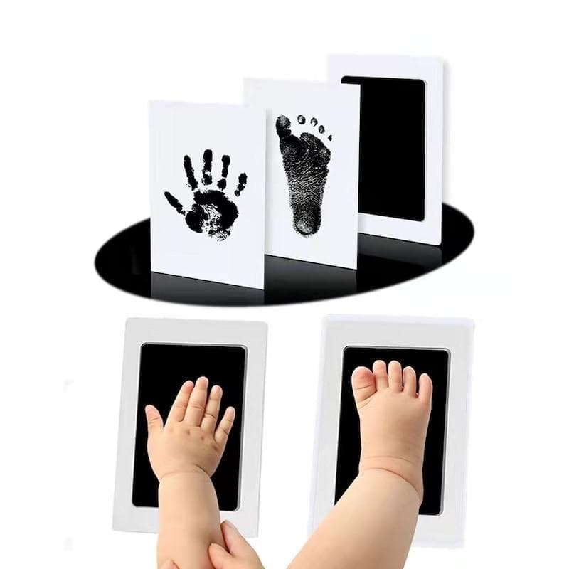 Kit d'empreintes de mains et de pieds pour nouveau-né, tampons d'encre, cadre Photo, accessoires souvenirs pour tout-petits, nettoyage sûr, cadeau