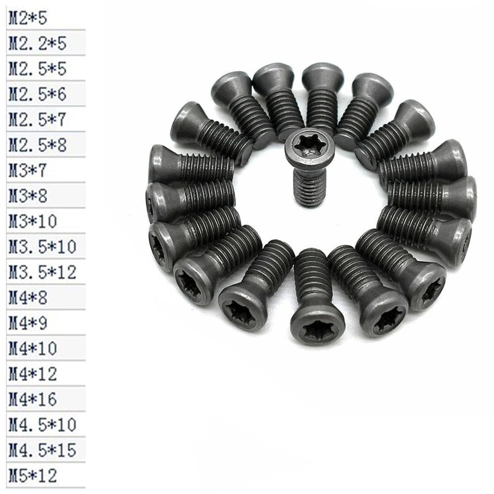 Outils de Tour CNC Lames en Carbure Pour Remplacement Vis Torx Paquet de 20