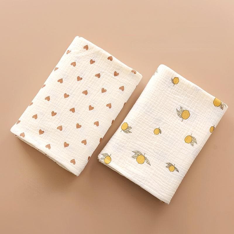 Couverture d'emmaillotage pour bébé, 2 couches en coton, serviette de bain pour nouveau-né, literie d'été, articles pour mère et enfant