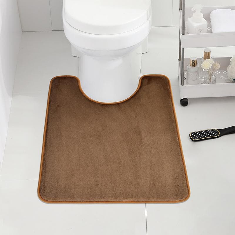 Tapis de salle de bain en forme de U, tapis de toilette antidérapant, tapis de bain absorbant, décoration de la maison