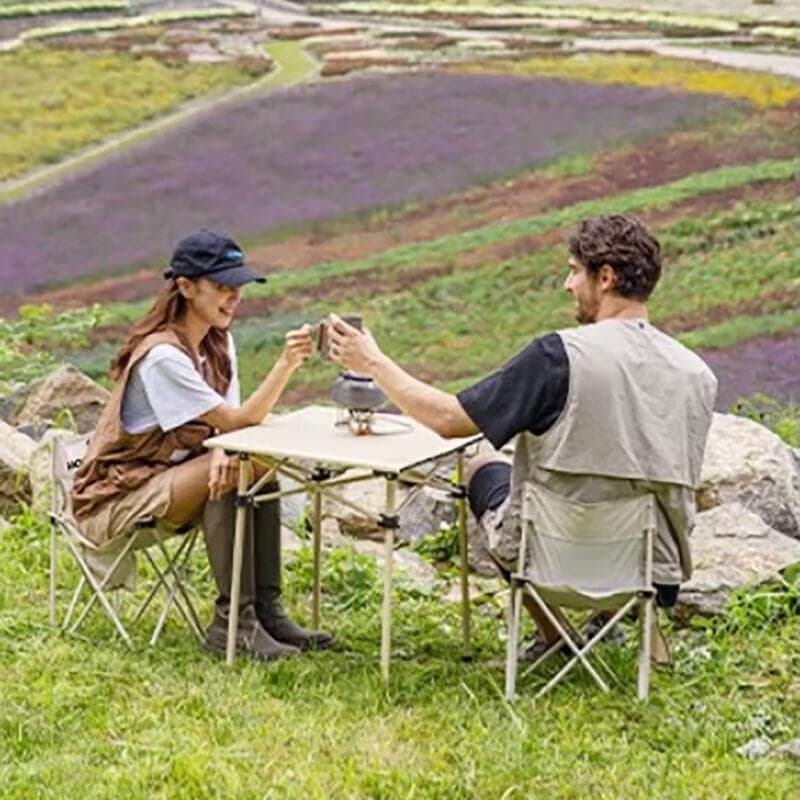 Ensemble Table et Chaise Pliantes d'Extérieur Portables He Da Wu