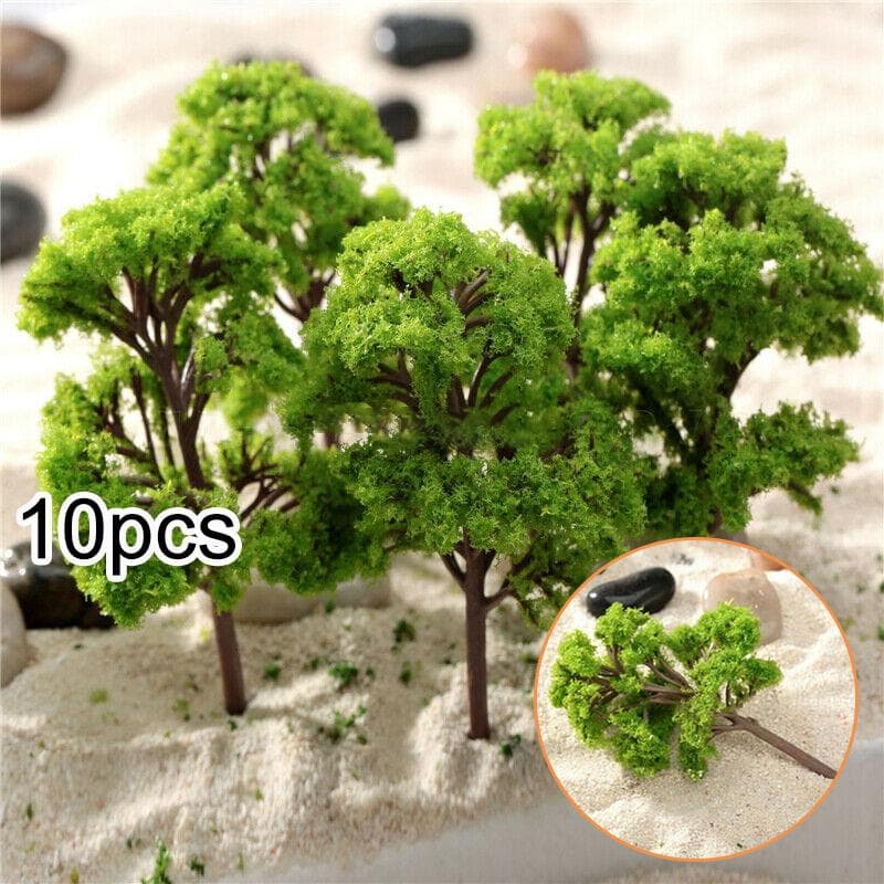 Accessoires modèles d'arbres Diorama artificiel paysage 10 pièces fournitures 4cm plastique vert