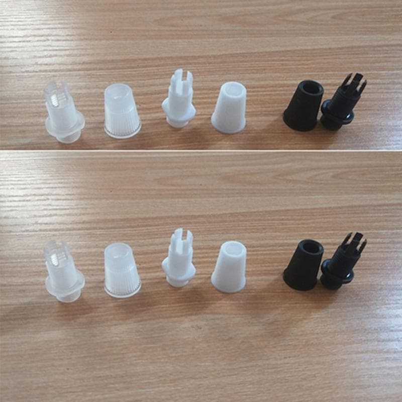 Lot de 25 serre-câbles en plastique blanc/noir, filetage mâle M10, serre-câbles pour accessoires de suspension blanc