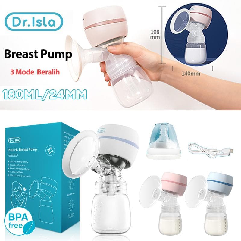 Tire-lait électrique intelligent intégré à forte aspiration Lait maternel Post-partum Portable Indolore et Silencieux Sein blanc