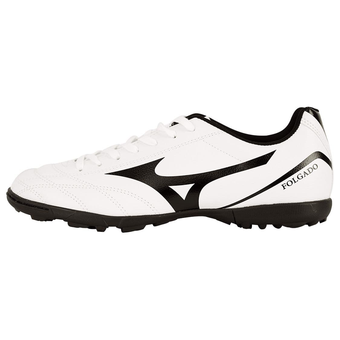 Mizuno Folgado AS Large Tige Basse TF (Crampons en caoutchouc) Cuir Synthétique Absorption des Chocs Durables Ajustement Chaussures de Football Homme