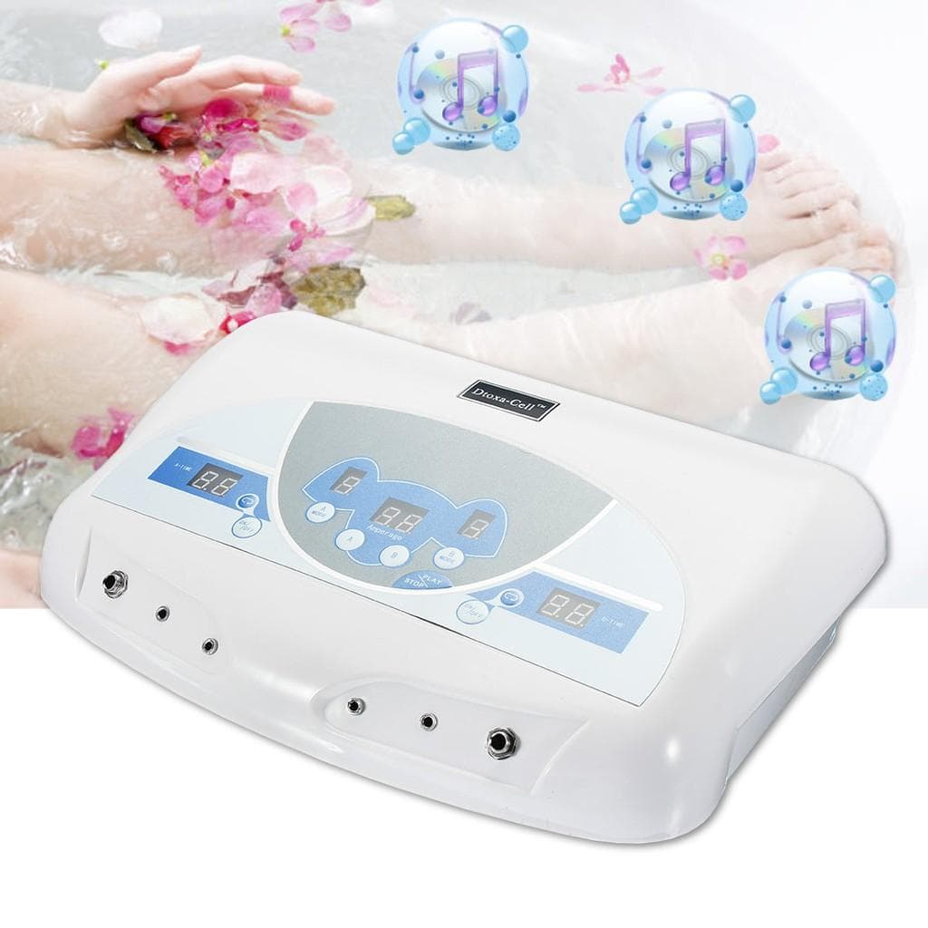 Bain de pieds ionique détox double utilisateur 110V/220V Machine ionique de spa Nettoyage cellulaire Tableaux MP3