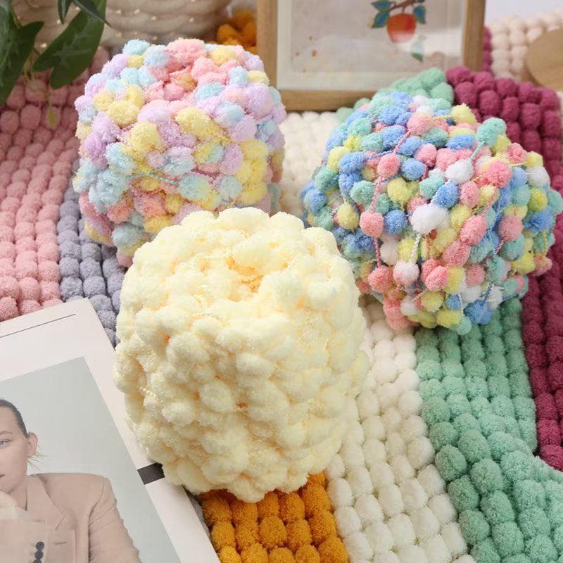 Rouleau de 100 g de fil tricoté à la main pour couverture, écharpe, chapeau