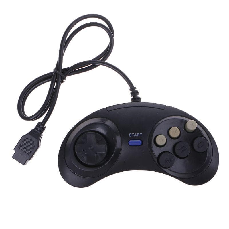 Nouveau Manette de manette filaire à 6 boutons pour Mega Drive Megadrive Sega MD Genesis