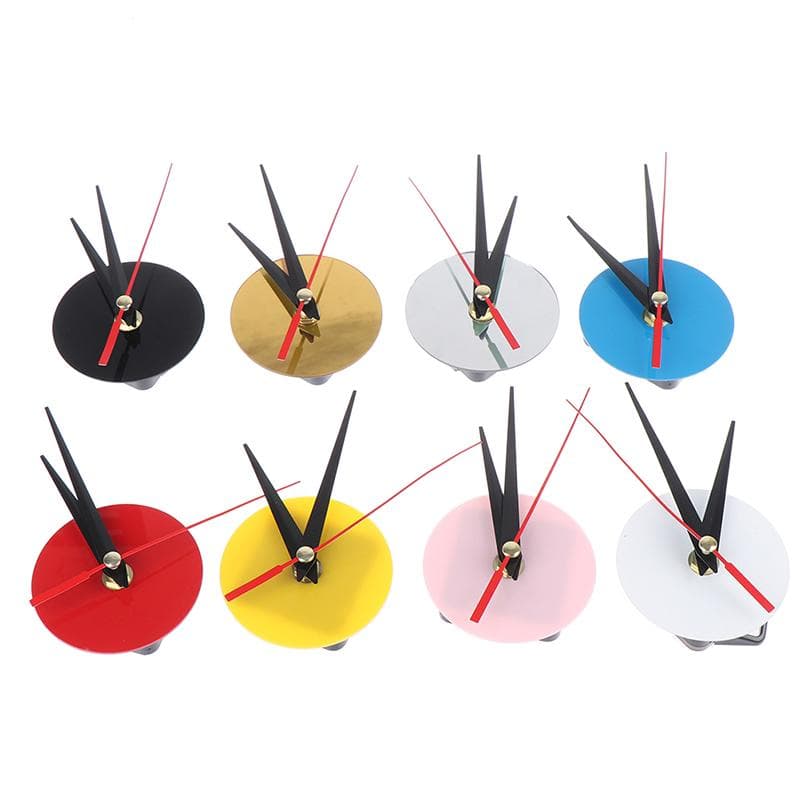 Horloge murale en acrylique, mouvement de point de croix, accessoires de cadran, mouvement de montre rouge