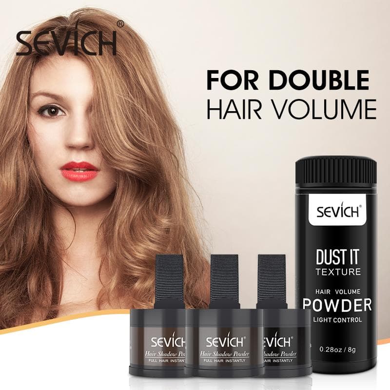 Sevich 4g poudre de ligne de cheveux moelleuse magique ombre de ligne de cheveux + poudre de Volume de cheveux 8g Volume UP poudre de coiffure unisexe