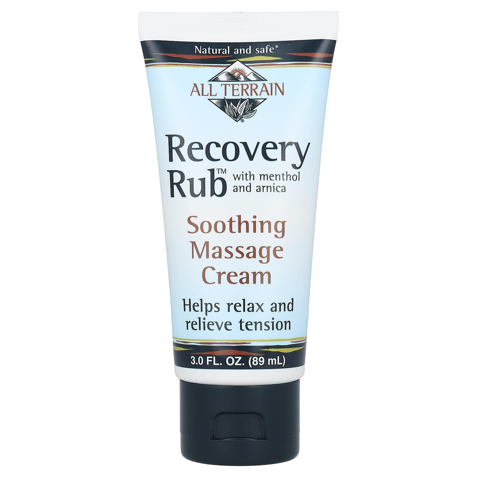 Tout Terrain, Baume de Récupération, Crème de Massage Apaisante, 3 fl oz (89ml)